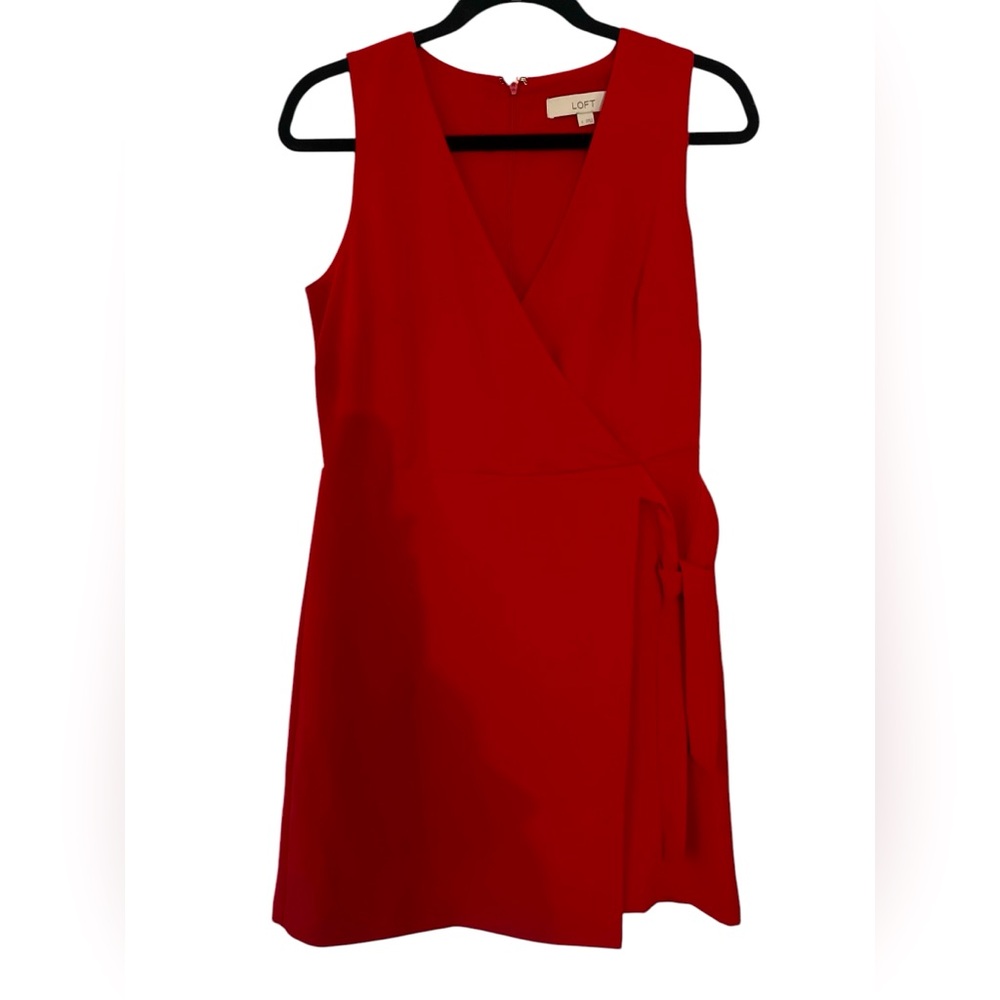 Ann Taylor Red loft dress 4